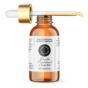 Étiquette bouteille de gouttelettes de cosmétique