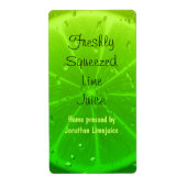 Étiquette bouteille de jus de citron (Devant)