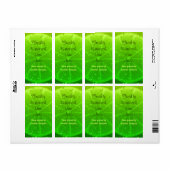 Étiquette bouteille de jus de citron (Feuille entière)