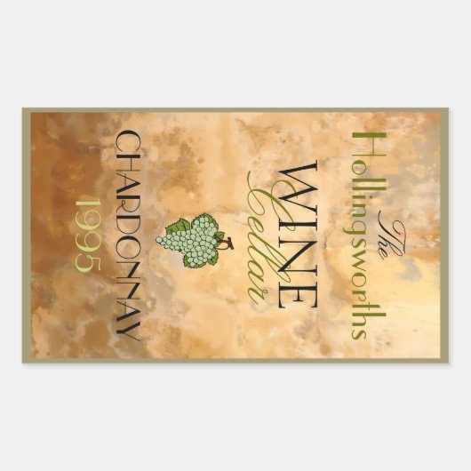 Étiquette bouteille de vin (Devant)