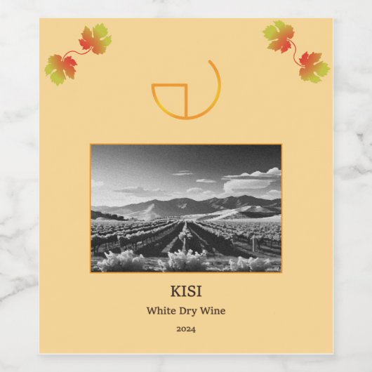 Étiquette bouteille de vin (Étiquettes simples)