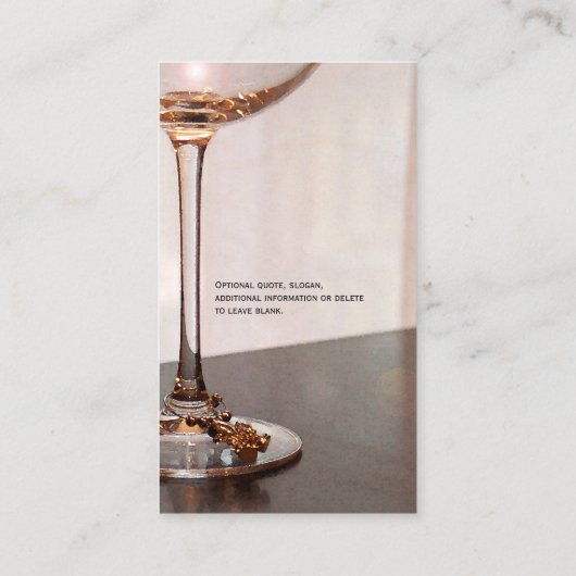 Étiquette bouteille de vin (Dos)