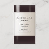 Étiquette bouteille de vin (Devant)