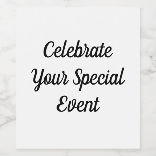 Étiquette bouteille de vin (Étiquettes simples)