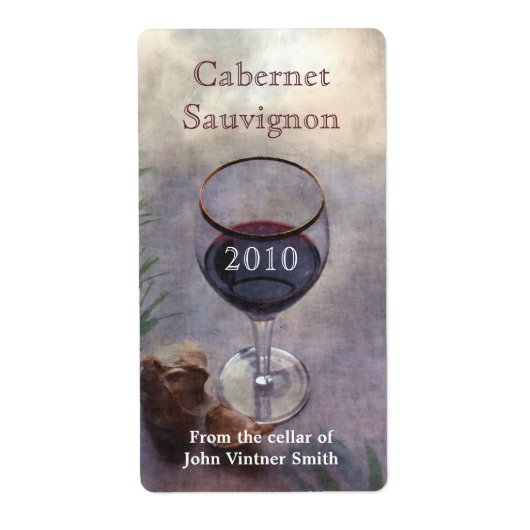 Étiquette bouteille de vin (Devant)