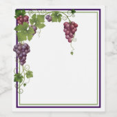 Étiquette bouteille de vin (Étiquettes simples)