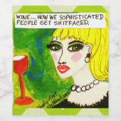 Étiquette bouteille de vin (Étiquettes simples)