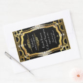 Étiquette bouteille de vin Art Déco (Enveloppe)