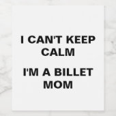 ÉTIQUETTE BOUTEILLE DE VIN BILLET MOM (Étiquettes simples)