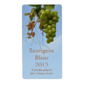 Étiquette bouteille de vin blanc (Devant)
