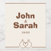 Étiquette bouteille de vin - Design élégant (Étiquettes simples)