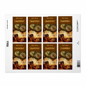 étiquette bouteille de vin éternel (Feuille entière)