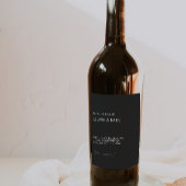 Étiquette bouteille de vin noir Modèle