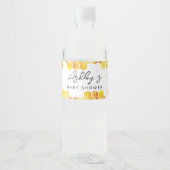 Étiquette bouteille d'eau baby shower d'abeilles (Devant)