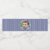 Étiquette bouteille d'eau bleu et blanc (Étiquettes simples)