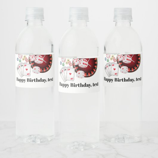 étiquette bouteille d'eau - casino (Bouteilles)