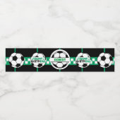 Étiquette bouteille d'eau de football (Étiquettes simples)