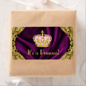 Étiquette Bouteille d'eau Princesse Royale (En situation)