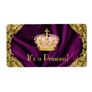 Étiquette Bouteille d'eau Royal Princess