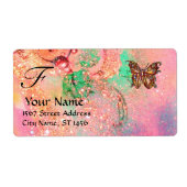 Étiquette BOUTEILLE EN ÉPARGNES, vert rose (Devant)