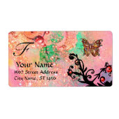 Étiquette BOUTEILLE EN ÉPARGNES, vert rose (Devant)