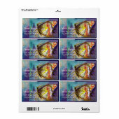 ÉTIQUETTE BOUTEILLE MAGIQUE EN PARKLES D'OR BLEU (Feuille entière)