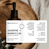 Étiquette Bouteille minimaliste moderne simple cosmétique