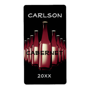 Étiquette Bouteilles à vin