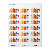 Étiquette bouteilles de détergent en plastique (Feuille entière)