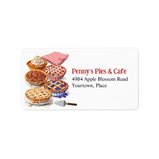 Étiquette Boutique à secteurs (Devant)