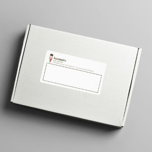 Étiquette Boutique de crème glacée d'entreprise personnalisé