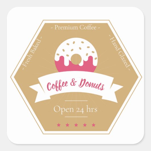 Étiquette Boutique Donut (Devant)