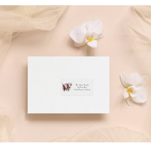 Étiquette Bovins de ferme Scandi, sur mesure