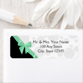 Étiquette Bow à menthe et Pois (En situation)