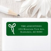 Étiquette Bow Return Address Label (En situation)