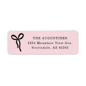 Étiquette Bow Return Address Label (Devant)