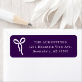 Étiquette Bow Return Address Label (En situation)
