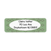 Étiquette Bowties vertes (Devant)