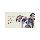 Étiquette Boxer Dog Address labels (Devant)