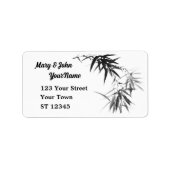 Étiquette Bracelet en bambou noir (Devant)