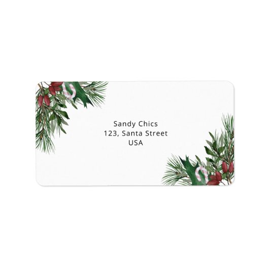 Étiquette branche à feuillage persistant (Devant)