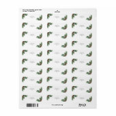 Étiquette Branche de conifère (Feuille entière)