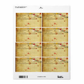 Étiquette Branche de l'érable PixDezines (Feuille entière)