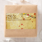 Étiquette Branche de l'érable PixDezines (En situation)