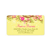 Étiquette Branche de lunettes (Devant)