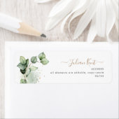 Étiquette Branche de PixDezines Greenery aquarelle Eucalyptu (En situation)