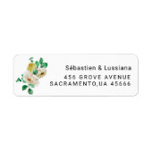 Étiquette Branche d'eucalyptus botanique moderne (Devant)