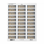 Étiquette Branches d'arbre rustique Nuit d'été (Feuille entière)