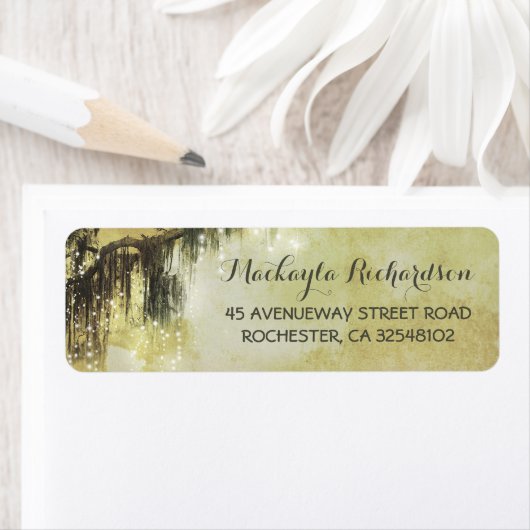 Étiquette Branches de l'arbre de Mossy (En situation)