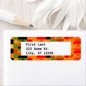 Étiquette Brevet moderne de cloth pour l'African Kente (En situation)